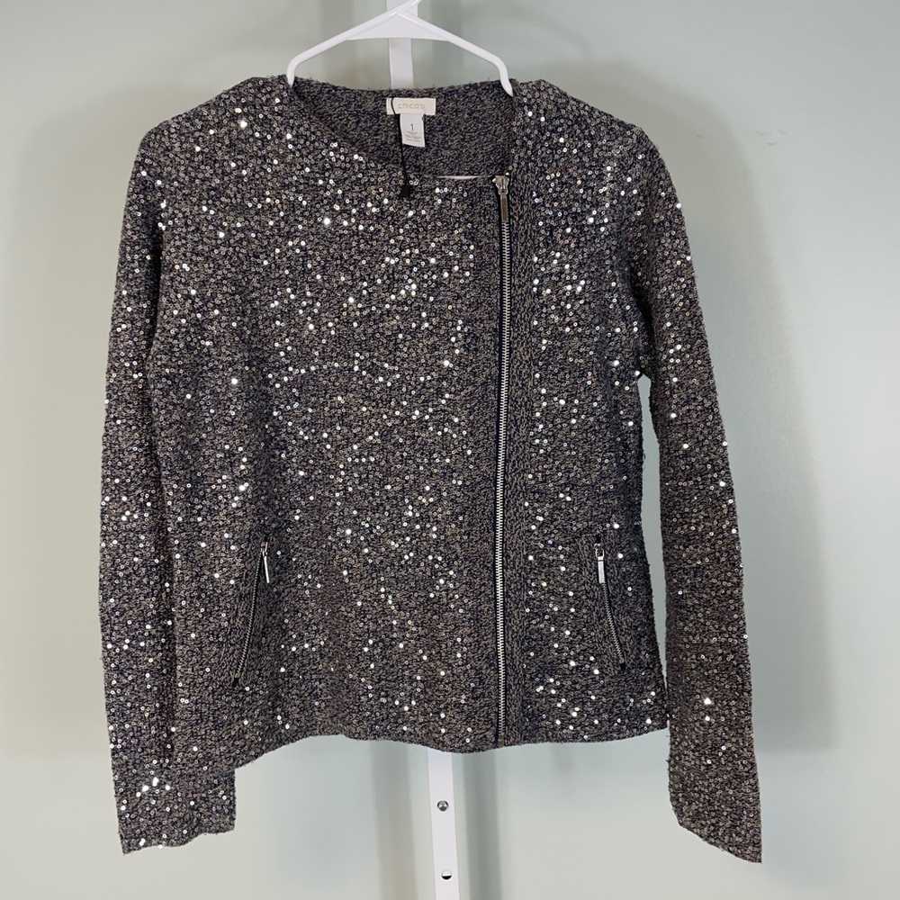 Chico’s Sequin Jacket - image 1